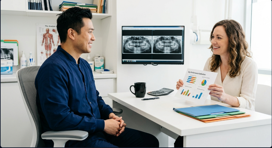 Equipo CB Odensys asesorando a una clínica dental