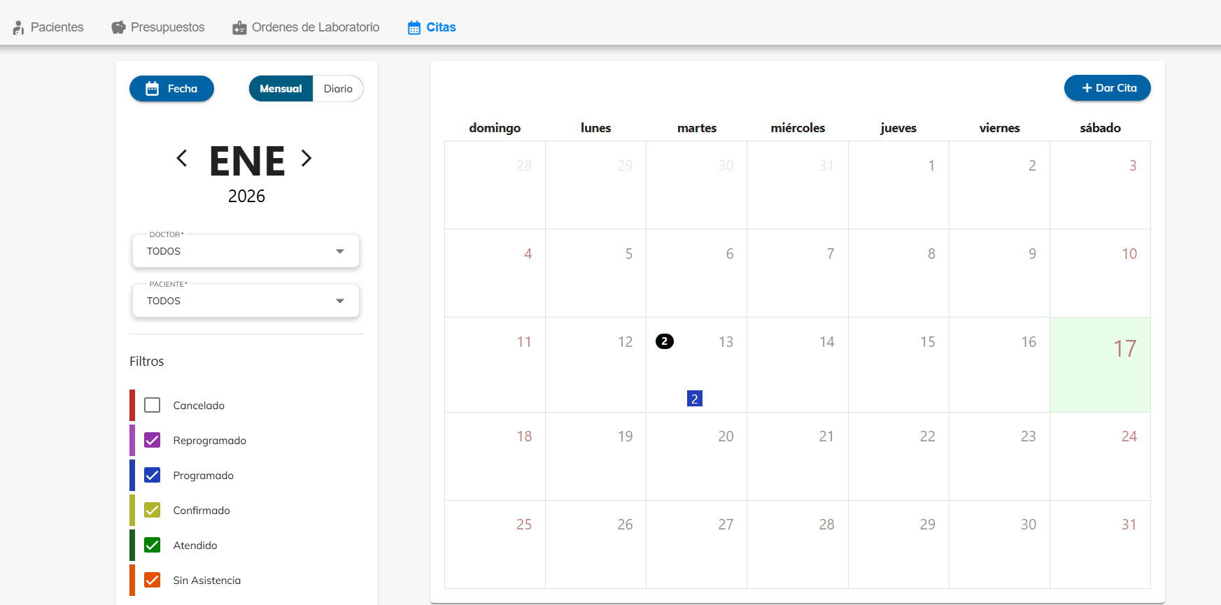 agenda digital software dental